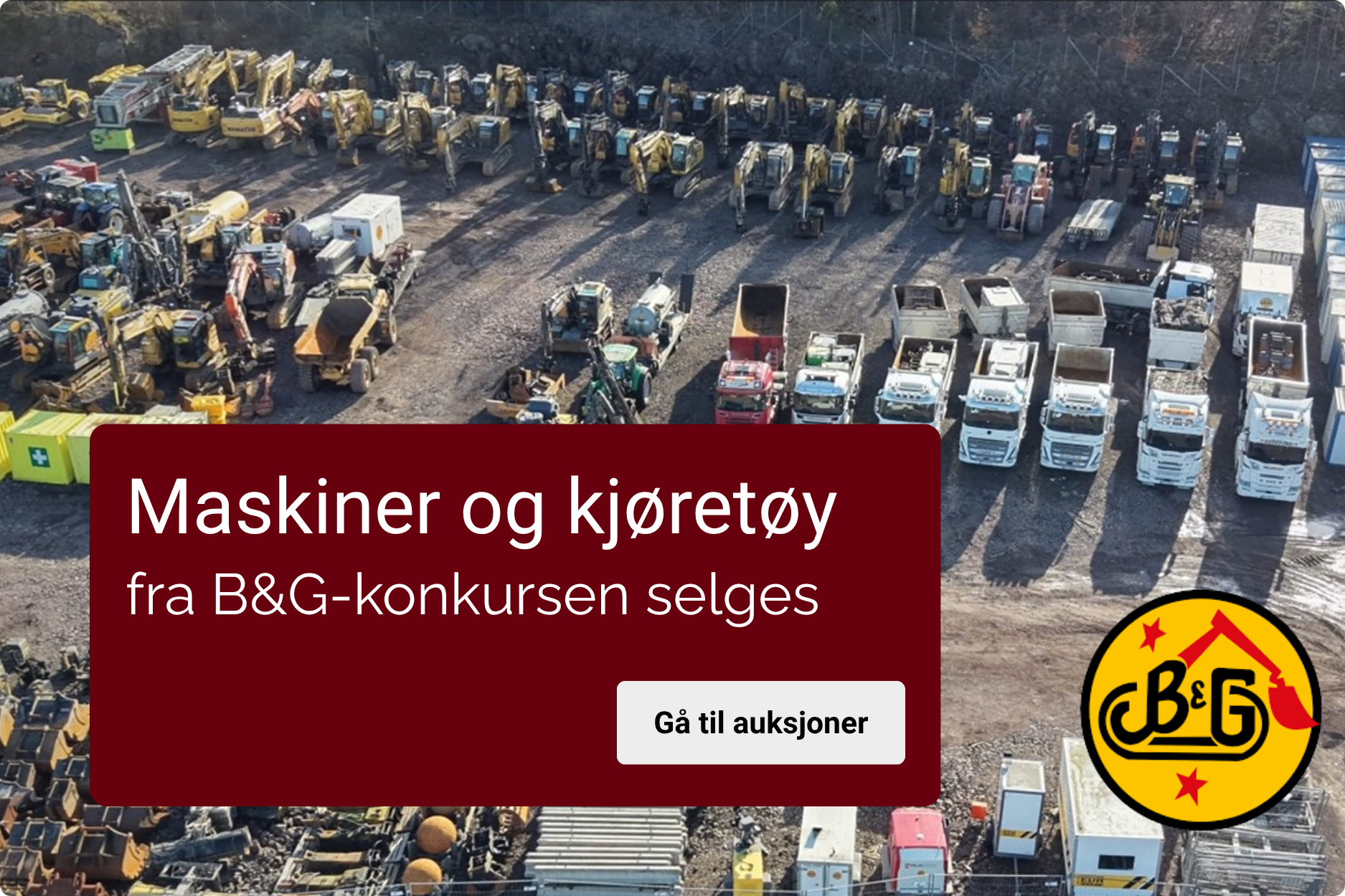 Kampanjebanner på Auksjonen.no